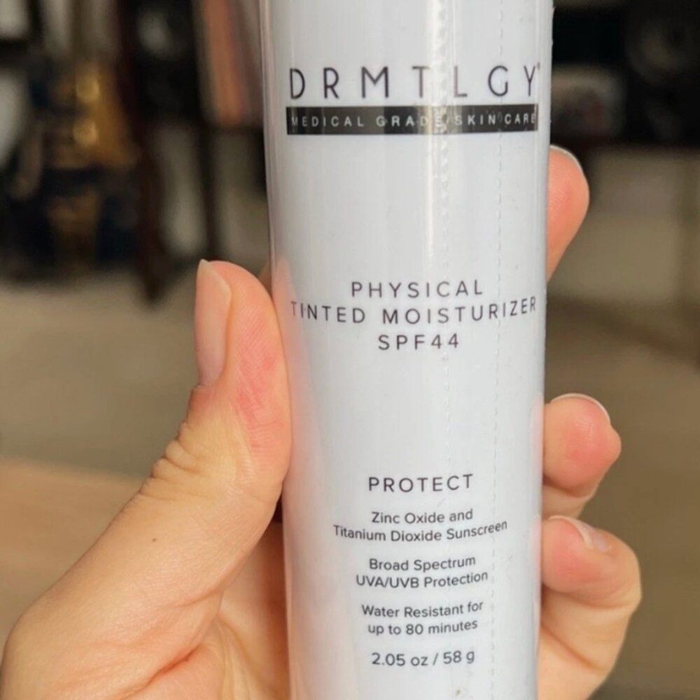 Drmtlgy Physical Tinted SPF 44 Moisturizer - 2.05 fl oz / 58g. Exp. 07/2027